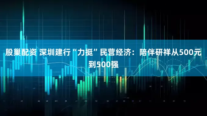 股巢配资 深圳建行“力挺”民营经济：陪伴研祥从500元到500强