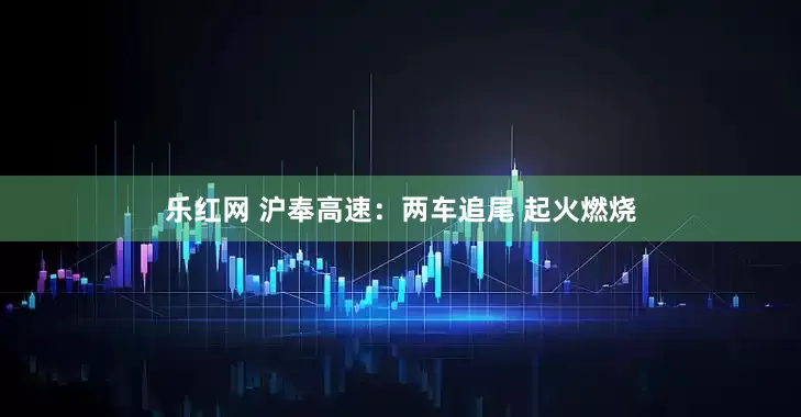 乐红网 沪奉高速：两车追尾 起火燃烧