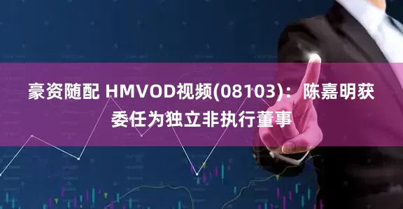 豪资随配 HMVOD视频(08103)：陈嘉明获委任为独立非执行董事